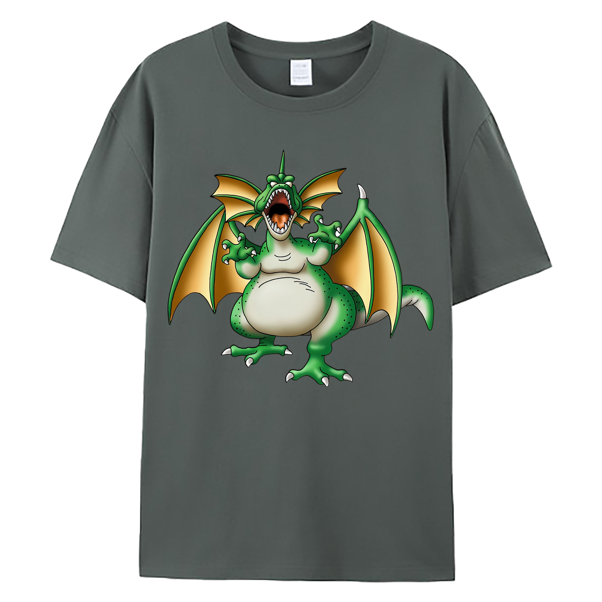（画像用） ドラゴンクエスト Doragon Kuesuto Dragon Quest 綿100％ メンズ半袖Tシャツ｜肌触りやわらか＆通気性